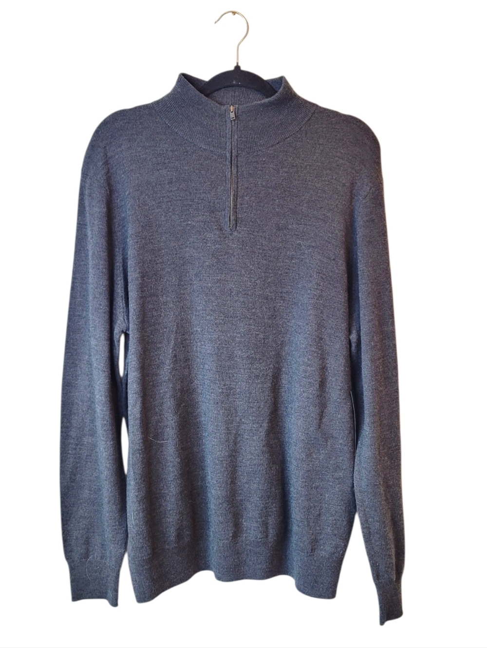 Christian LaCroix Men's Quarter-Zip 100% Extrafine Merino Wool Knit Sweater NWT